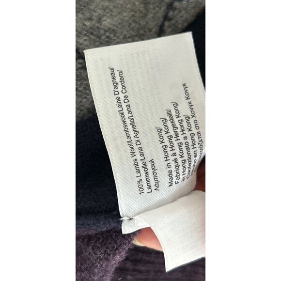 Brooks Brothers Scottish Lambswool Argyle Purple Sweater XL V-Neck 100% Lambswoo - Picture 8 of 8